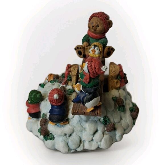 The San Francisco Music Box Co. Jingle Bell Rock Song and Moving See Saw - Picture 2 of 4